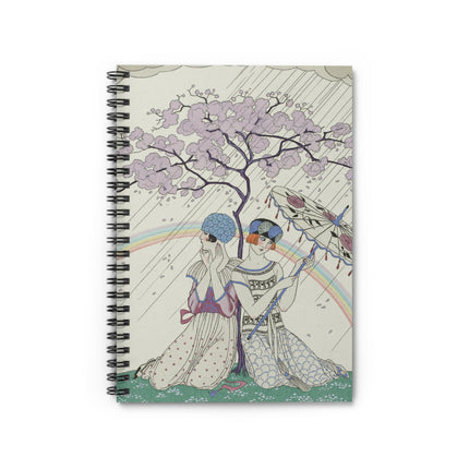 L’Arc-en-Ciel by George Barbier Spiral Notebook - Ruled Line