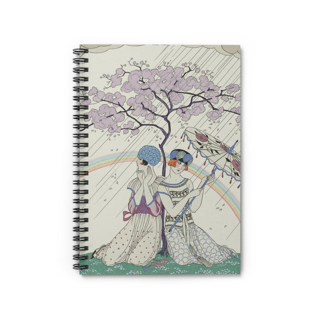 L’Arc-en-Ciel by George Barbier Spiral Notebook - Ruled Line
