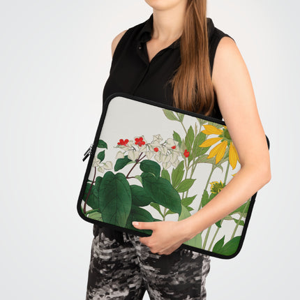 Clerodendrum & Rudbeckia by Tanigami Kônan Laptop Sleeve
