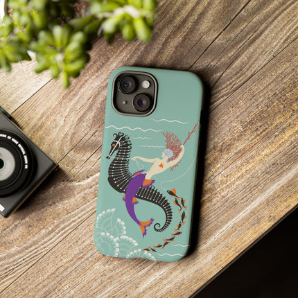 Mermaid on Seahorse Phone Case – Mythic Ocean Grace
