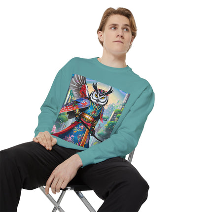 Cyberpunk Samurai Owl Sweatshirt