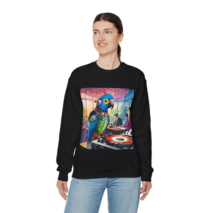 Parrot DJ Unisex Heavy Blend™ Crewneck Sweatshirt