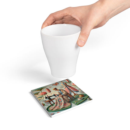 The Tailor’s Garden Ceramic Coaster