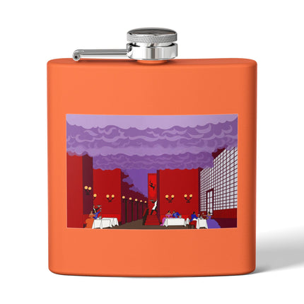 Midnight Toast Flask – Parisian Romance & Art Deco Charm
