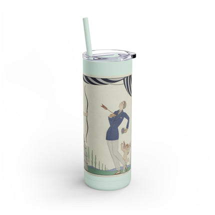 Visez au coeur, belles dames! by George Barbier Skinny Matte Tumbler, 20oz
