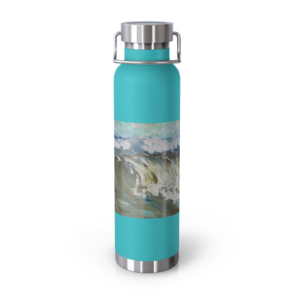 The Wave by Karl Hagemeister Copper Vacuum Insulated Bottle, 22oz