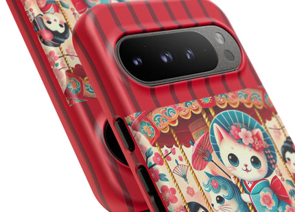 Geisha Kitten's Enchanted Carousel Phone Cases