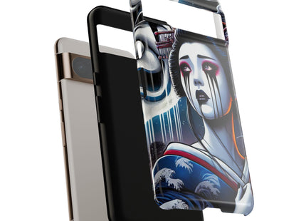 Geisha’s Black Ink Tears Phone Cases