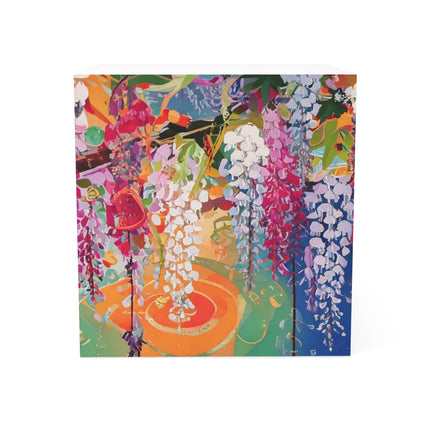 Golden Wisteria Elegance Note Cube