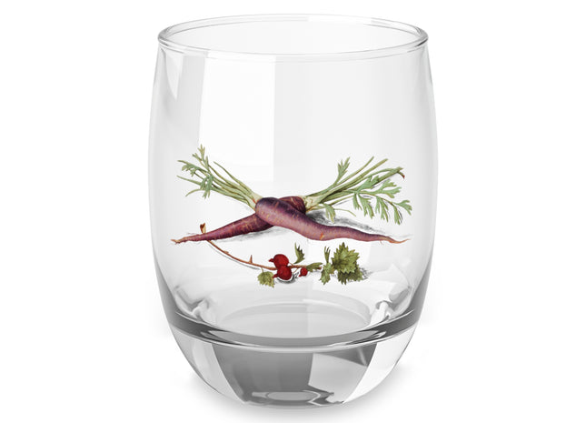 Carrot, Daucus carota and red currant, Ribes rubrum by Anselmus Boëtius de Boodt Whiskey Glass