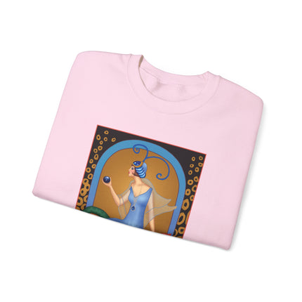 September & Sapphire (from the Gem Series) by Sofia Chiostri Heavy Blend™ Crewneck Sweatshirt