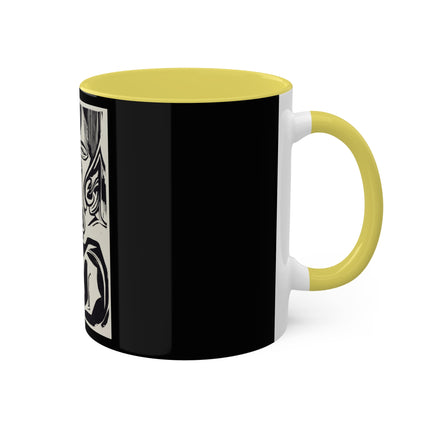The Large Cow by Ernst Ludwig Kirchner Colorful Mugs, 11oz