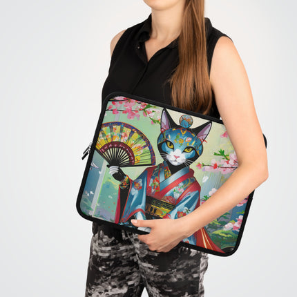Cyberpunk Geisha Laptop Sleeve