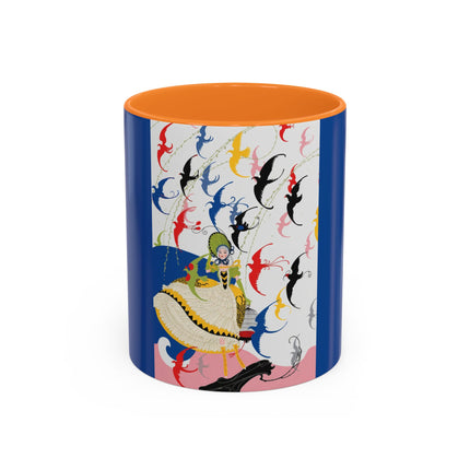 Flight of the Songbirds Colorful Mugs – Theatrical Whimsy & Colorful Harmony