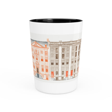 Amsterdam Canal Houses by Johan Teyler Ceramic Shot Glass