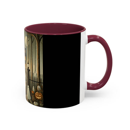 Ghostly Welcome – A Halloween Night Colorful Mugs (11oz, 15oz)
