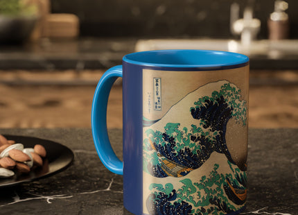 The Great Wave off Kanagawa by Katsushika Hokusai Colorful Mugs (11oz, 15oz)