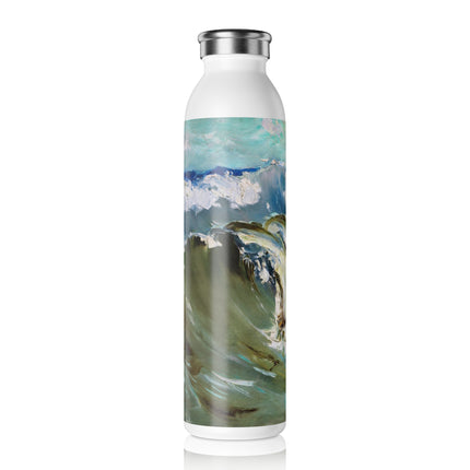 The Wave by Karl Hagemeister Slim Water Bottle