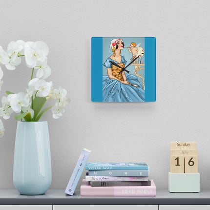 The Enchanting Painter Acrylic Wall Clock