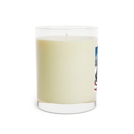 Elegant Winter Woman in Sleigh Scented Candle - Full Glass, 11oz