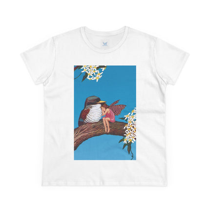 Magnolia Fairy and the Woodland Bird Cotton Tee