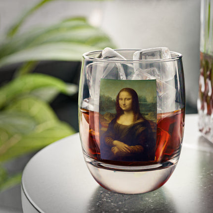 Mona Lisa by Leonardo da Vinci Whiskey Glass