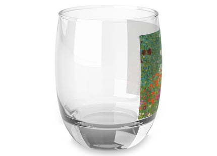 Cottage Garden by Gustav Klimt Whiskey Glass