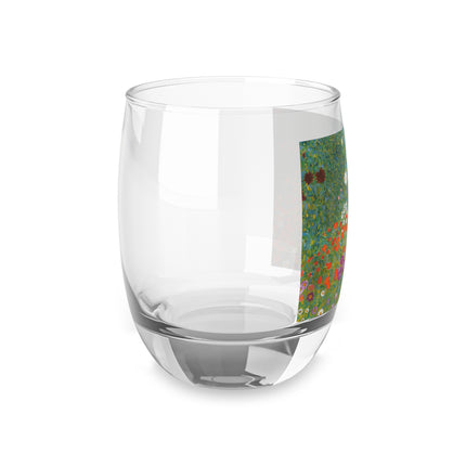 Cottage Garden by Gustav Klimt Whiskey Glass