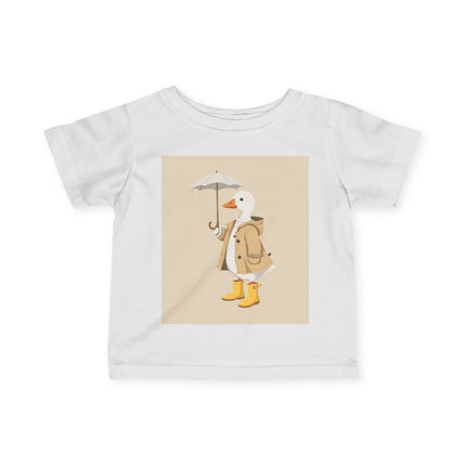 🦆☂️ The Little Rainy Day Duckling Infant Fine Jersey Tee – Whimsical Storybook Charm