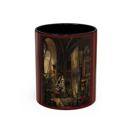 Raphael and his Muse in the Atelier by Vincenzo Abbati Colorful Mugs (11oz, 15oz)