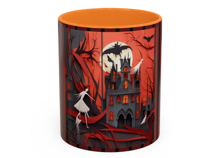 Halloween Night Scene Colorful Mugs (11oz, 15oz)