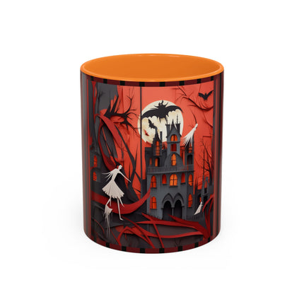 Halloween Night Scene Colorful Mugs (11oz, 15oz)