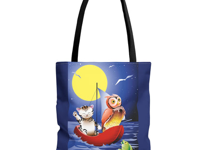 Children's Art Owl and Pussy Cat Tote Bag  (AOP)