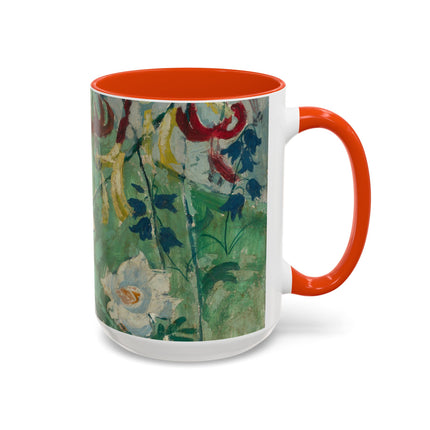 Flowers by August Babberger Colorful Mugs (11oz, 15oz)