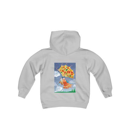 Flight of Blossoms Youth Hooded Sweatshirt – A Dream of Freedom & Imagination