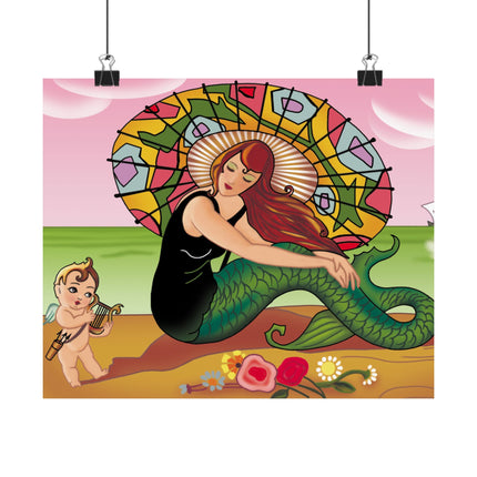 Siren Serenade Premium Matte horizontal posters