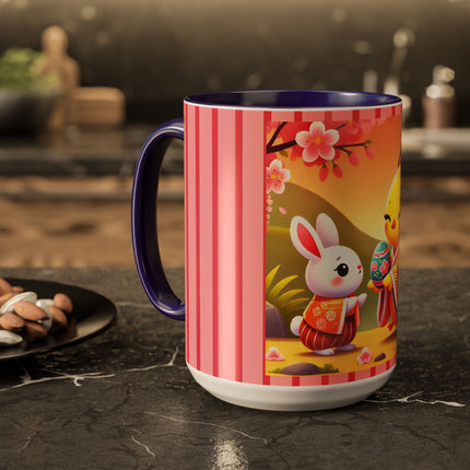 Whimsical Springtime Exchange Colorful Mugs (11oz, 15oz)