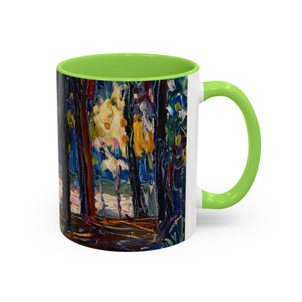 In the Park of St. Cloud by Wassily Kandinsky Colorful Mugs (11oz, 15oz)