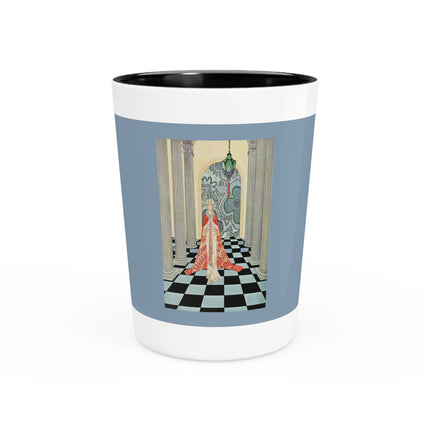 Cadmus Beheld a Female Figure by Virginia Frances Sterrett Ceramic Shot Glass