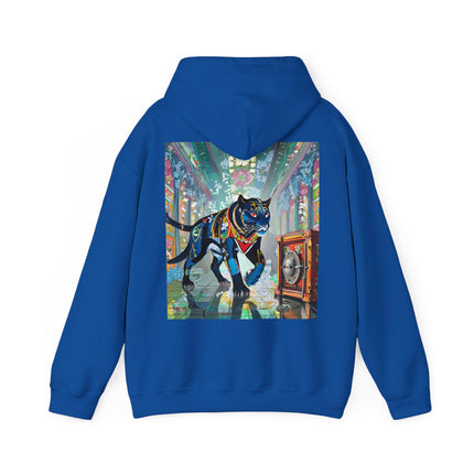 Cyber Panther’s Hunt – Heavy Blend™ Hooded Sweatshirt