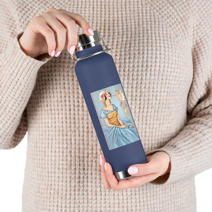 The Enchanting Painter: A Fairy's Artistic Touch Copper Vacuum Insulated Bottle, 22oz