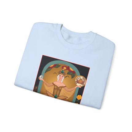June & Pearl, Alexandrite (from the Gem Series) by Sofia Chiostri Heavy Blend™ Crewneck Sweatshirt