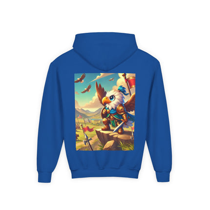 Watchful Guardian Youth Hooded Sweatshirt – Strength, Vision & Heroic Adventure
