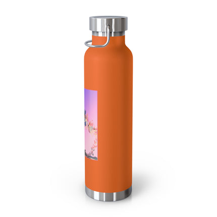 Fairies, Pixies, and Petals in Twilight's Embrace Copper Vacuum Insulated Bottle, 22 oz
