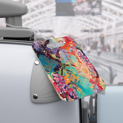 Golden Wisteria Symphony Luggage Tags