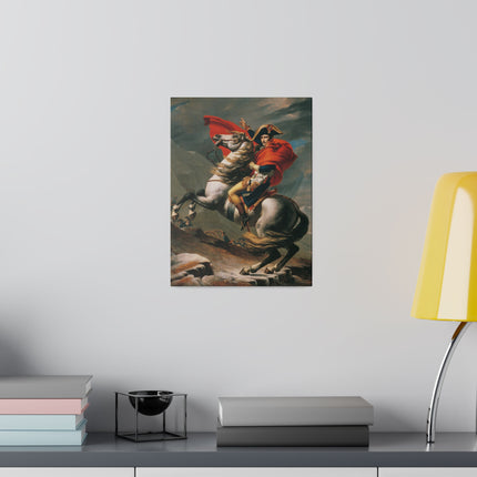 Napoleon Crossing the Alps by Jacques-Louis David Matte Canvas, Stretched, 0.75"