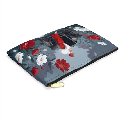 🚗🌺 The Lady Of The Grand Touring Car Accessory Pouch – Art Deco Motoring Elegance