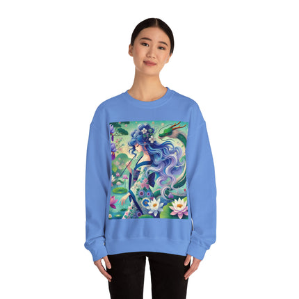 Fairy of the Koi Pond Heavy Blend™ Crewneck Sweatshirt