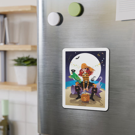 Moonlit Pirate Halloween Die-Cut Magnets (5 Sizes)