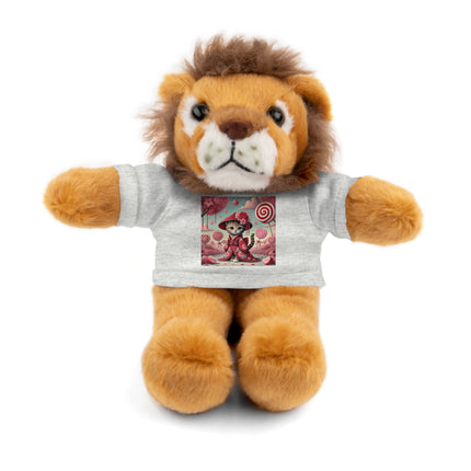 Whimsical Geisha Kitten in a Valentine Garden Stuffed Animals with Tee